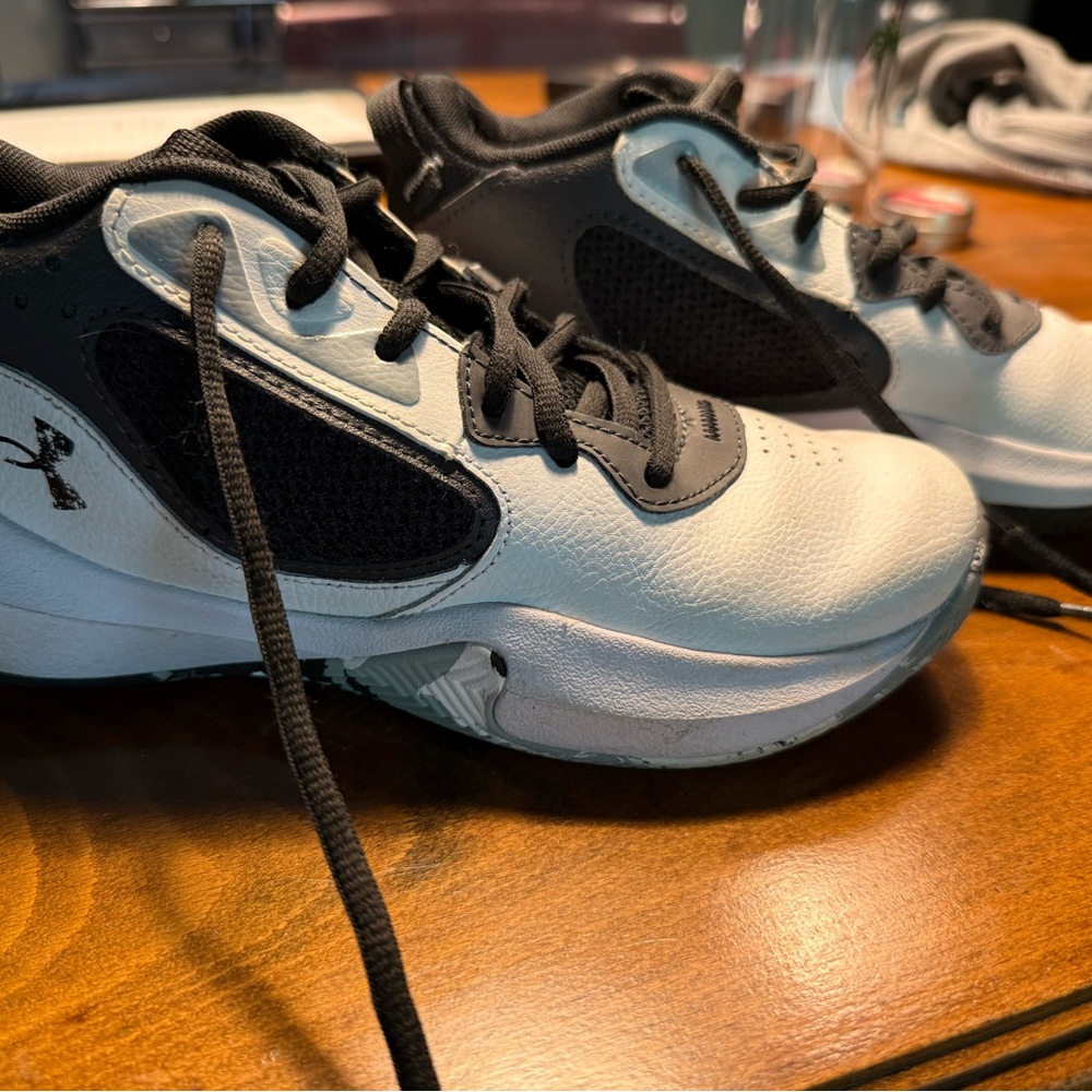 Under Armour Kids' Black and White Sneakers